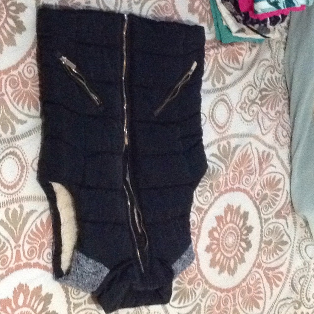Fluffy vest